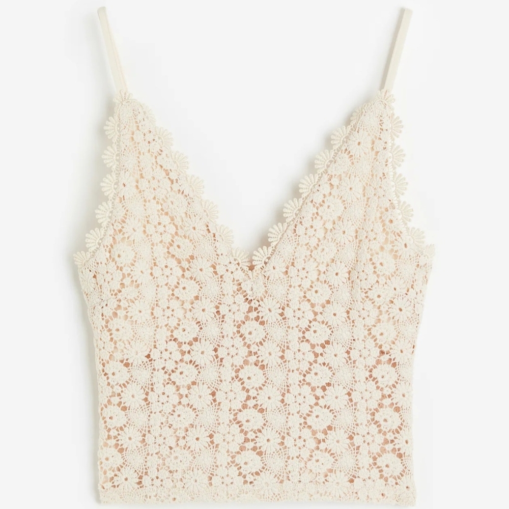 H&M Lace Crochet Top